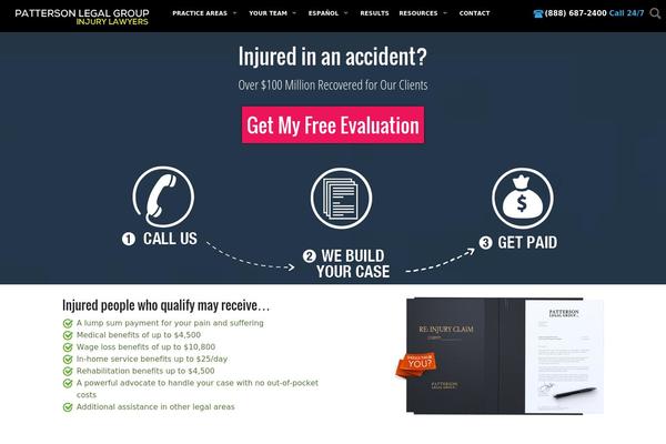 pattersonlegalgroup.com site used Patterson