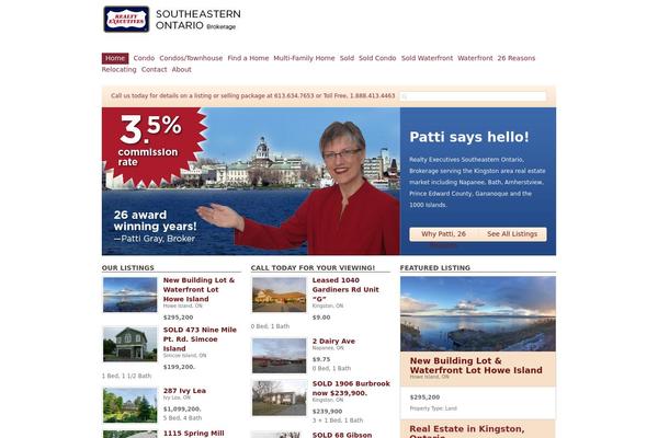 RealEstate theme site design template sample
