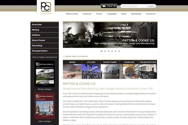 Caffeine theme site design template sample