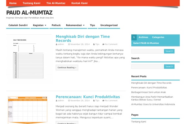 MesoColumn theme site design template sample
