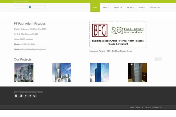 BUILDER theme site design template sample