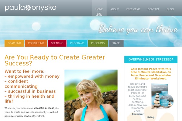 Generatepress_child theme site design template sample