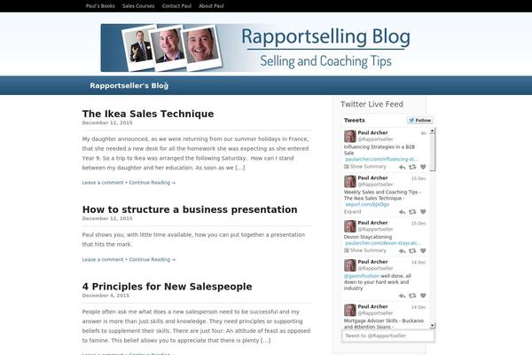 paularcher.com site used Daybook