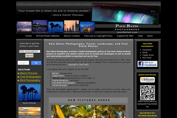 paulbates.com site used Limau Orange