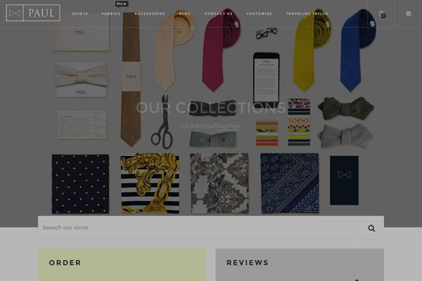 Paul theme site design template sample