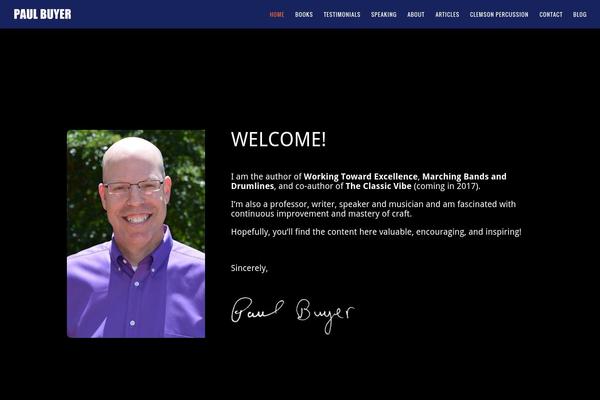 Memoir theme site design template sample