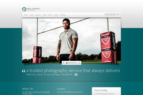 Deepfocus Child theme site design template sample