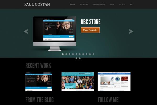 Site using iFeature Slider plugin