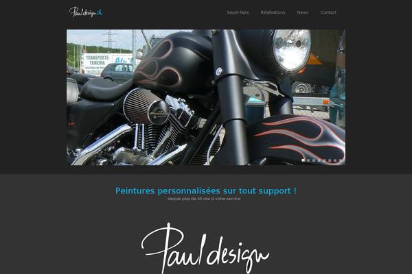 Hybrid theme site design template sample