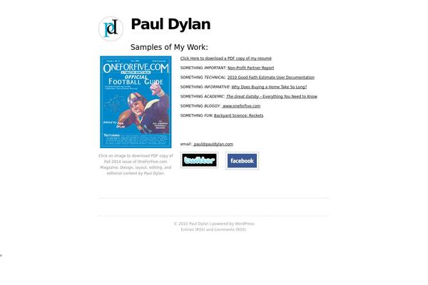 Fiver theme site design template sample
