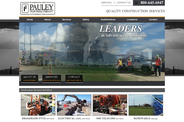Roots theme site design template sample