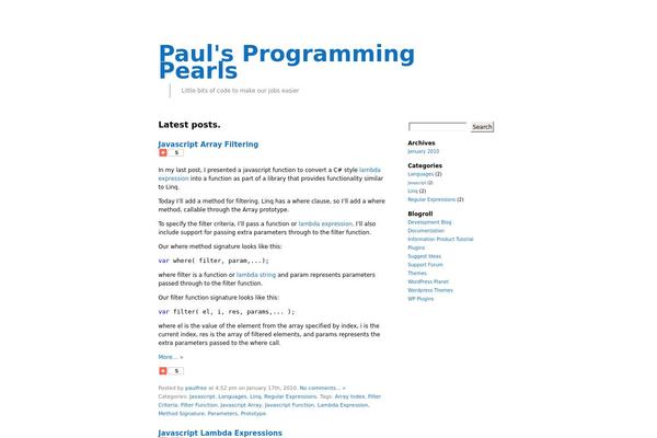 paulfree.com site used Infimum