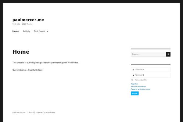 paulmercer.me site used Fourteenpress