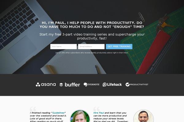 Galao theme site design template sample