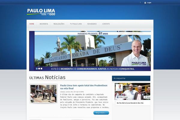 Candidate theme site design template sample