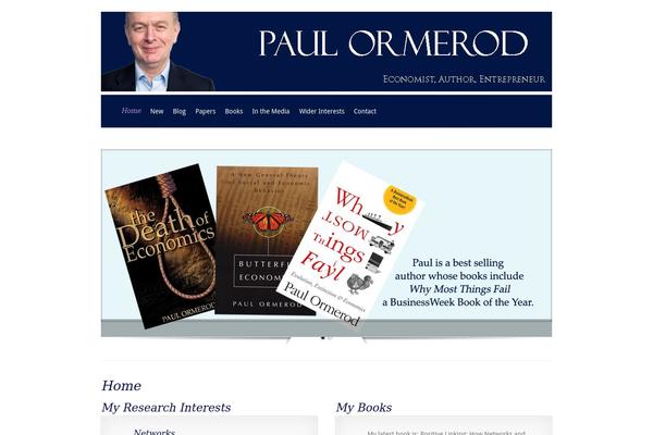 Evolution theme site design template sample