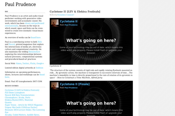 paulprudence.com site used Ubminim
