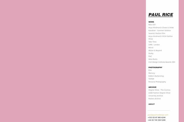 Expositio theme site design template sample