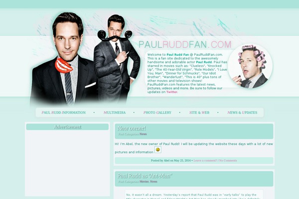 paulruddfan.com site used Layout01