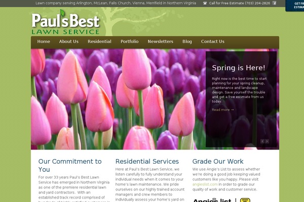 paulsbestlawn.com site used Minimo