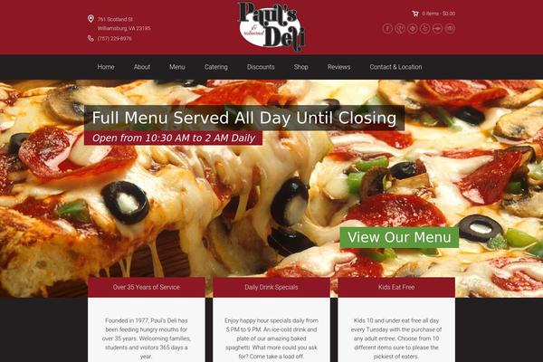 Espresso theme site design template sample