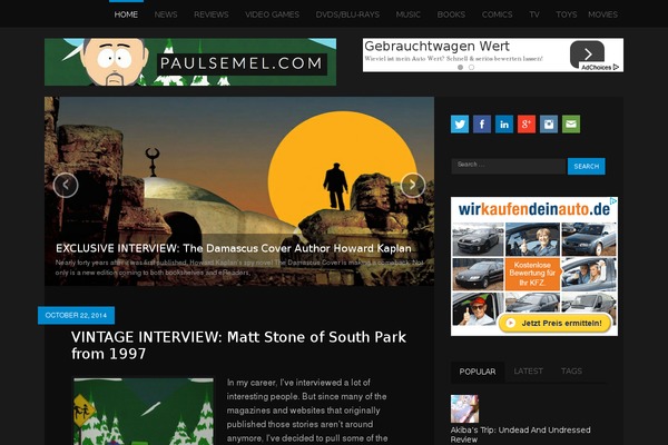 outlaw theme websites examples