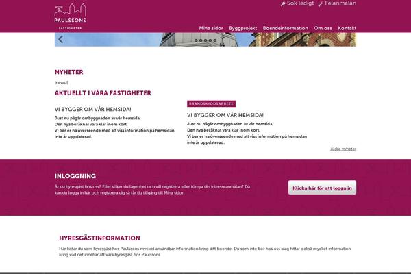 Site using Nemus Slider plugin