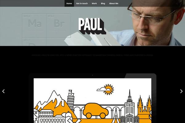 The One Pager theme site design template sample