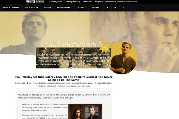 Paul theme site design template sample