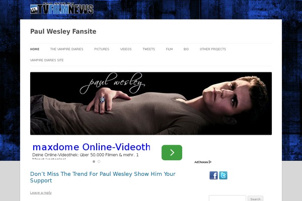 Site using Easy Social plugin