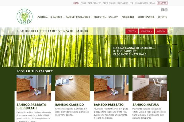 Bamboo theme site design template sample