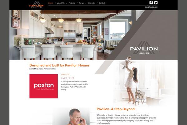 Pavilion theme site design template sample