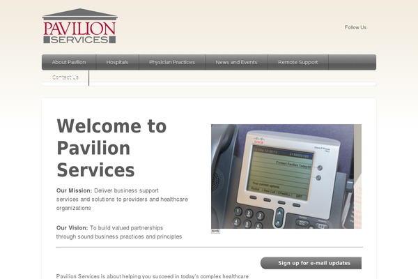 pavilionusa.com site used Pavilion