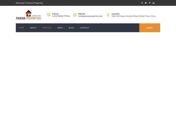 Batiment theme site design template sample