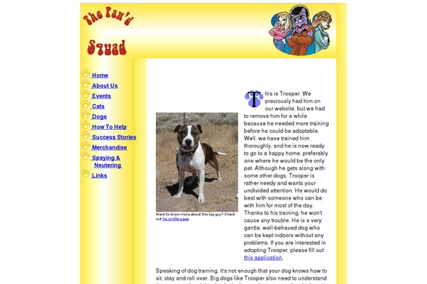 pawdsquad.org site used Bunny