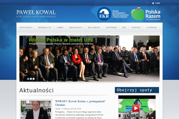 Candidate theme site design template sample