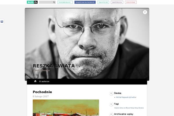pawelreszka.blog.pl site used Onet-motyw