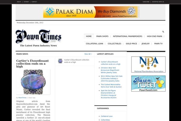 Daily Press theme site design template sample