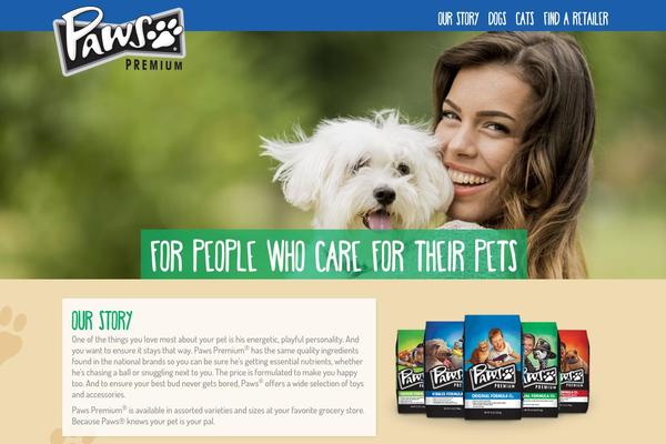 Paws theme site design template sample