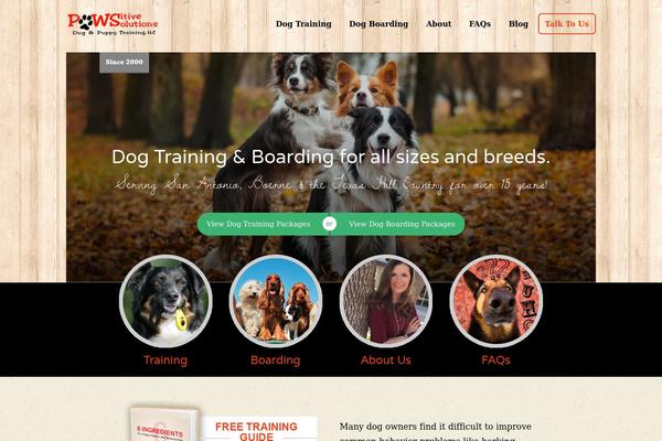 Pawsitive theme site design template sample