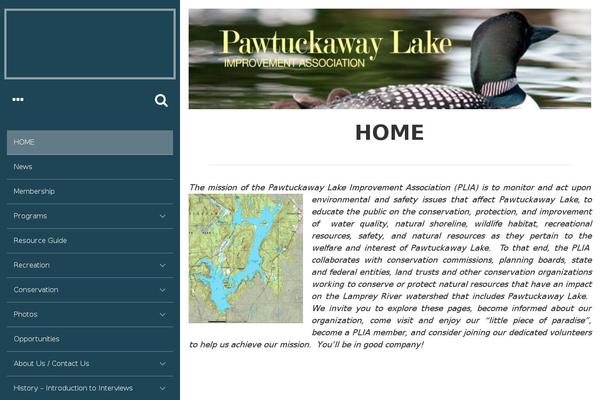 pawtuckawaylake.com site used Aesblo