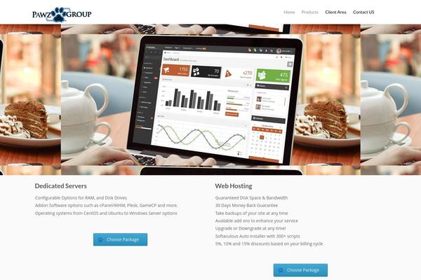 pawzgroup.com site used Flat Responsive