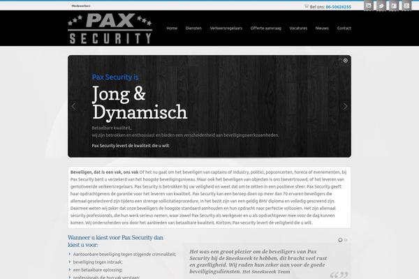 Pax theme site design template sample