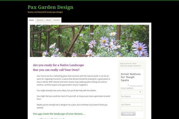 Misty Lake theme site design template sample