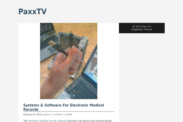 paxx.tv site used Simple and Clean