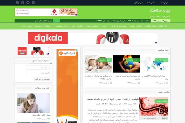 iranomag theme websites examples