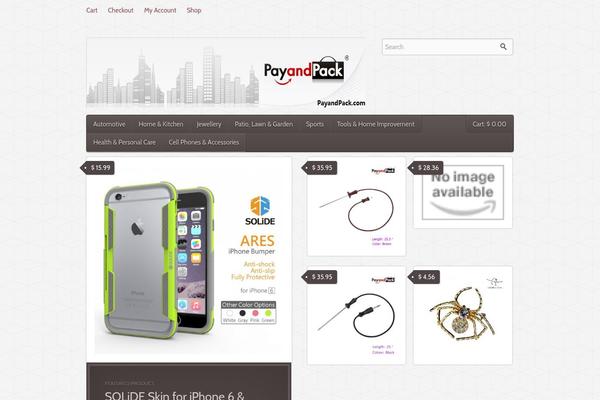 Argentum theme site design template sample