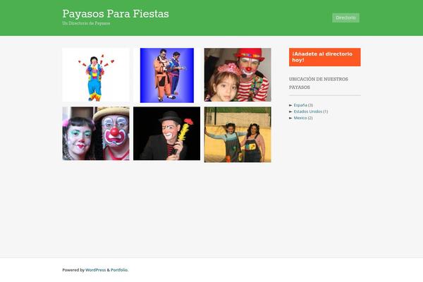 Portfolio Press theme site design template sample
