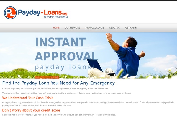payday-loans.org site used Theme46567