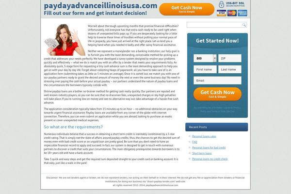 Payday theme site design template sample